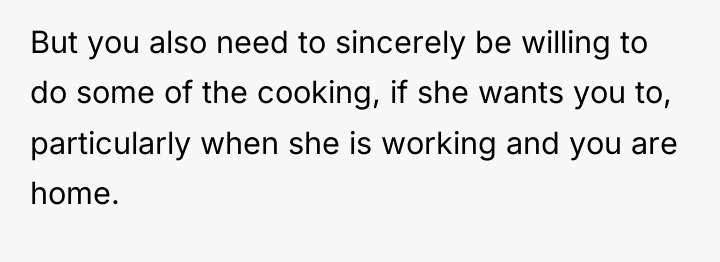 But you also need to sincerely be willing to do...