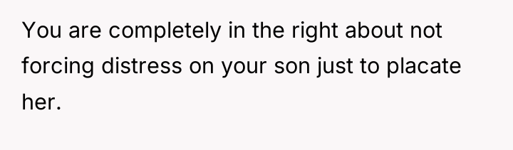 You are completely in the right about not forcing distress...