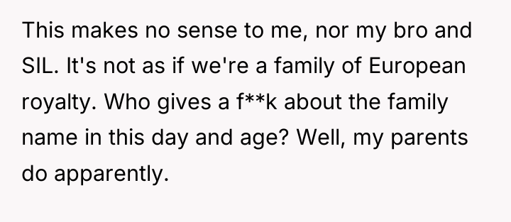 This makes no sense to me, nor my bro and...