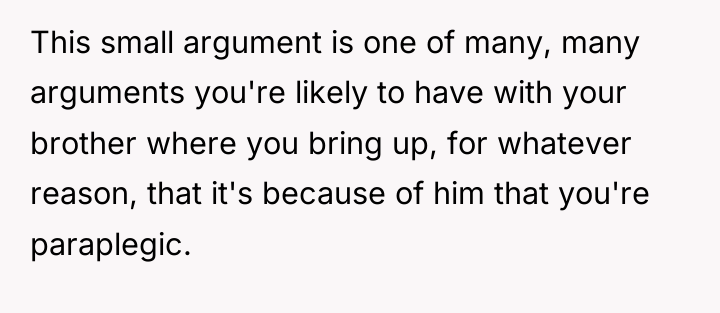 This small argument is one of many, many arguments you're...