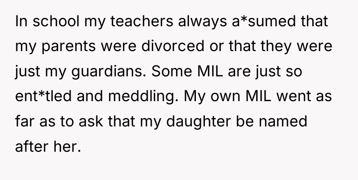 In school my teachers always a*sumed that my parents were...