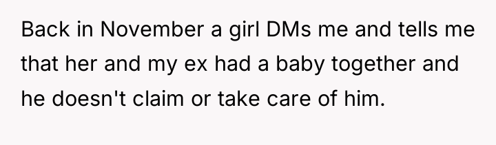 Back in November a girl DMs me and tells me...