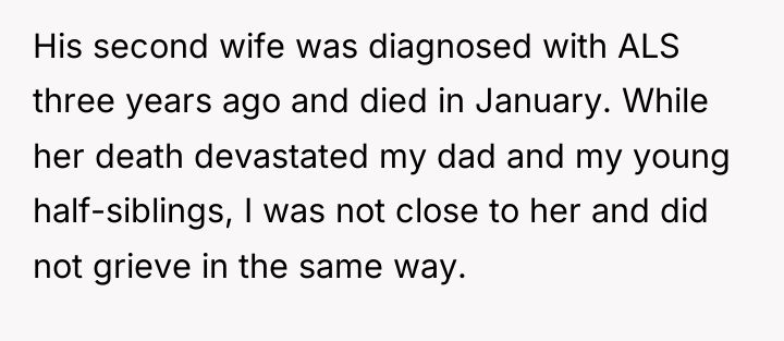 His second wife was diagnosed with ALS three years ago...