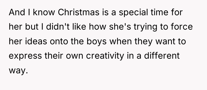 And I know Christmas is a special time for her...