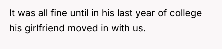 It was all fine until in his last year of...