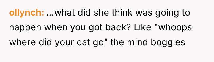 ollynch ...what did she think was going to happen when...