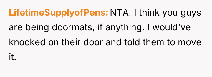 LifetimeSupplyofPens NTA. I think you guys are being doormats, if...