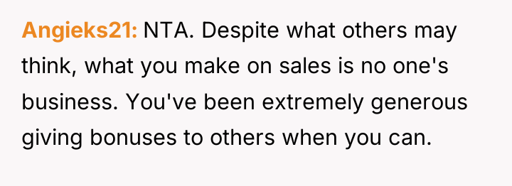 Angieks21 NTA. Despite what others may think, what you make...