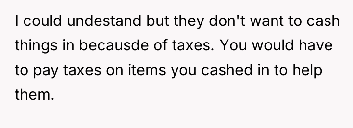 I could undestand but they don't want to cash things...