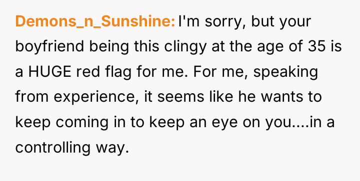 Demons_n_Sunshine I'm sorry, but your boyfriend being this clingy at...