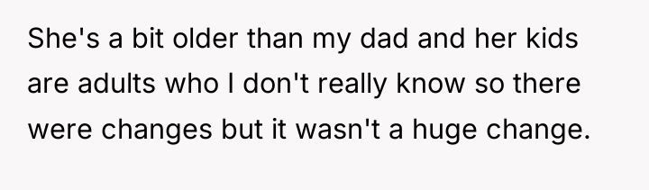 She's a bit older than my dad and her kids...