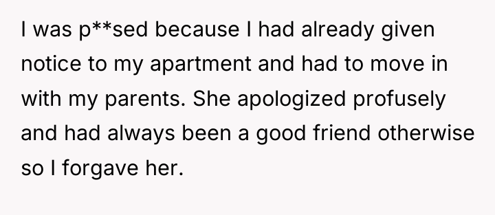 I was p**sed because I had already given notice to...