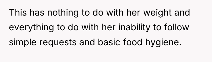 This has nothing to do with her weight and everything...