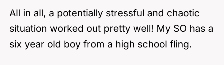 All in all, a potentially stressful and chaotic situation worked...