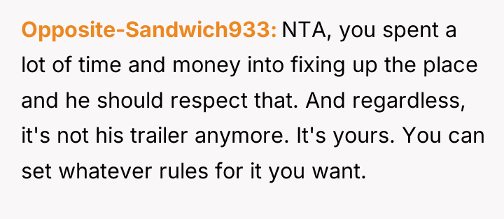Opposite-Sandwich933 NTA, you spent a lot of time and money...