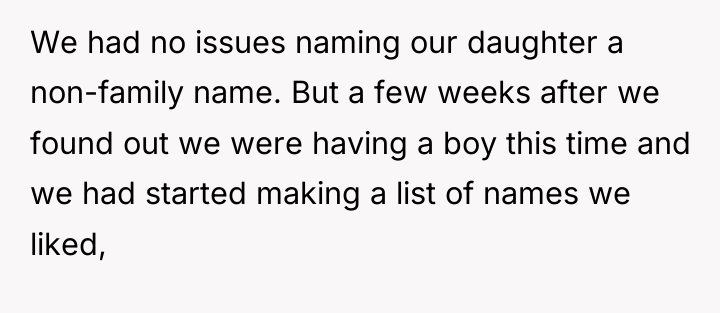 We had no issues naming our daughter a non-family name....