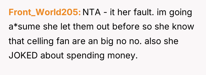 Front_World205 NTA - it her fault. im going a*sume she...