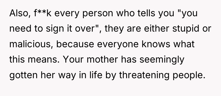 Also, f**k every person who tells you "you need to...