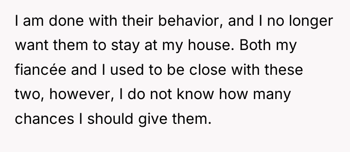I am done with their behavior, and I no longer...