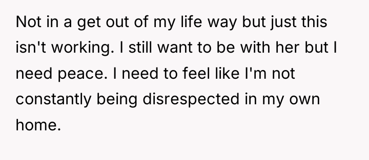 Not in a get out of my life way but...