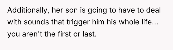 Additionally, her son is going to have to deal with...
