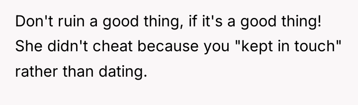 Don't ruin a good thing, if it's a good thing!...