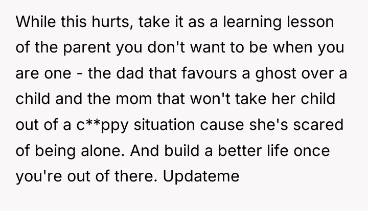 While this hurts, take it as a learning lesson of...