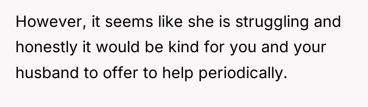 However, it seems like she is struggling and honestly it...