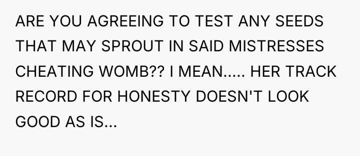 ARE YOU AGREEING TO TEST ANY SEEDS THAT MAY SPROUT...