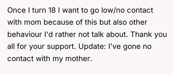 Once I turn 18 I want to go low/no contact...