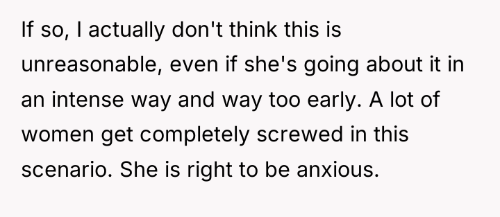 If so, I actually don't think this is unreasonable, even...