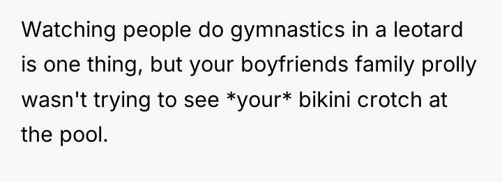 Watching people do gymnastics in a leotard is one thing,...