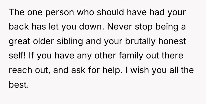 The one person who should have had your back has...