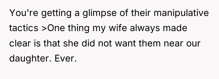 You're getting a glimpse of their manipulative tactics >One thing...
