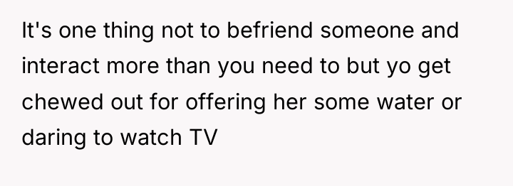 It's one thing not to befriend someone and interact more...