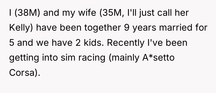 I (38M) and my wife (35M, I'll just call her...