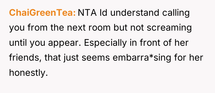 ChaiGreenTea NTA Id understand calling you from the next room...