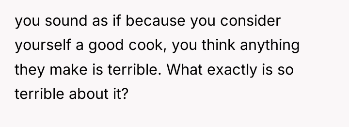 you sound as if because you consider yourself a good...
