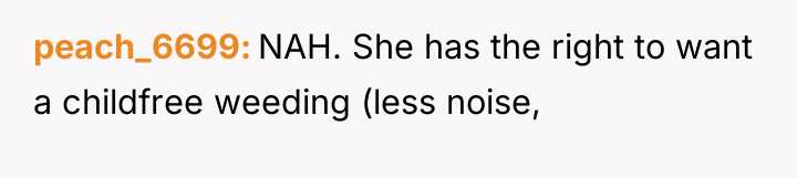 peach_6699 NAH. She has the right to want a childfree...
