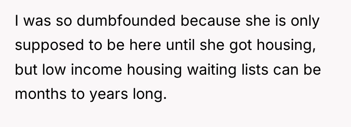I was so dumbfounded because she is only supposed to...