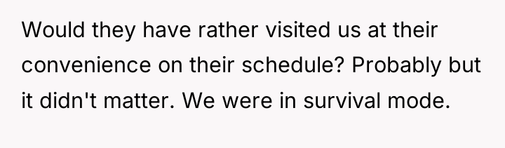 Would they have rather visited us at their convenience on...