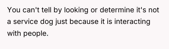 You can't tell by looking or determine it's not a...