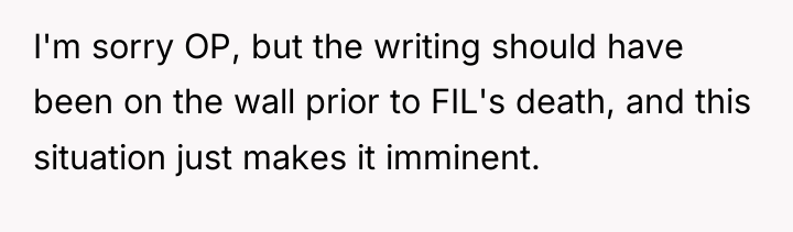 I'm sorry OP, but the writing should have been on...