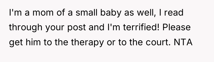 I'm a mom of a small baby as well, I...