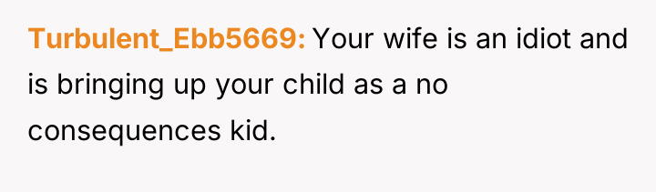 Turbulent_Ebb5669 Your wife is an idiot and is bringing up...