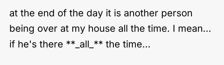 at the end of the day it is another person...