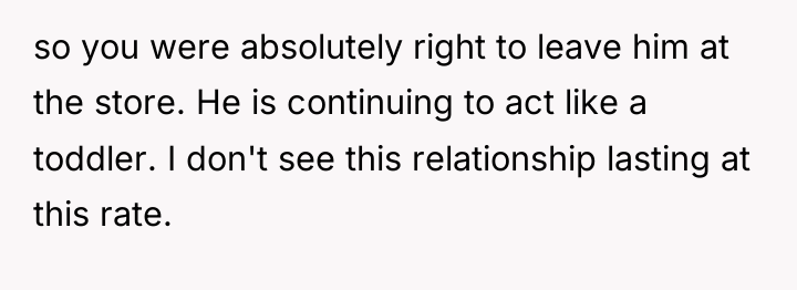 so you were absolutely right to leave him at the...