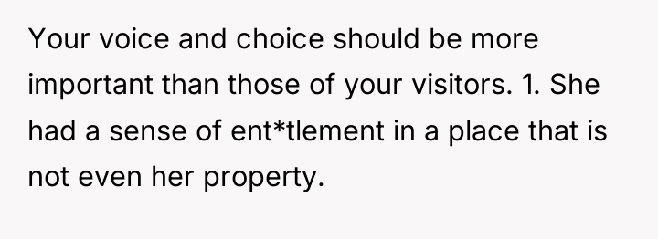 Your voice and choice should be more important than those...