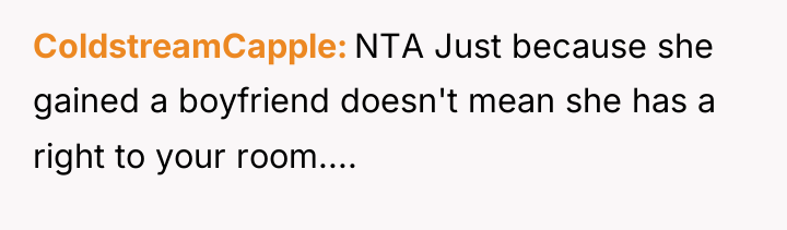 ColdstreamCapple NTA Just because she gained a boyfriend doesn't mean...
