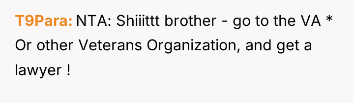 T9Para NTA: Shiiittt brother - go to the VA *...